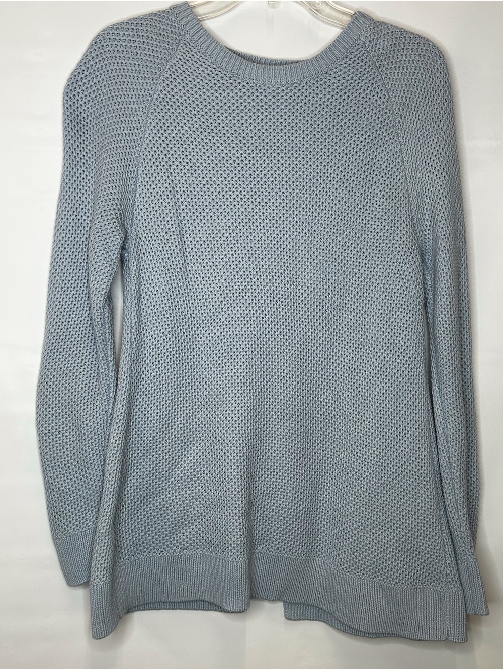 LOFT Light Blue Crewneck Knit Sweater